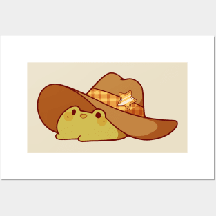 Cowboy frog Posters and Art